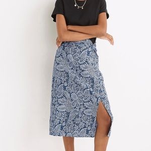 Madewell linen blend skirt